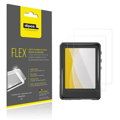 Klare Displayschutzfolie von dipos passend für tokemisc S7, 100% Displayabdeckung und blasenfreie Montage