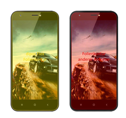 Klare Displayschutzfolie von dipos passend für Ulefone S7 Pro, 100% Displayabdeckung und blasenfreie Montage