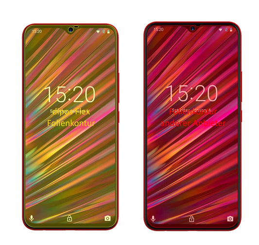 Klare Displayschutzfolie von dipos passend für Umidigi F1 Play, 100% Displayabdeckung und blasenfreie Montage