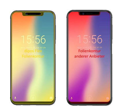 Klare Displayschutzfolie von dipos passend für Umidigi One Pro, 100% Displayabdeckung und blasenfreie Montage