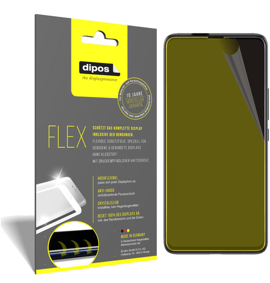 Klare Displayschutzfolie von dipos passend für Umidigi S5 Pro, 100% Displayabdeckung und blasenfreie Montage