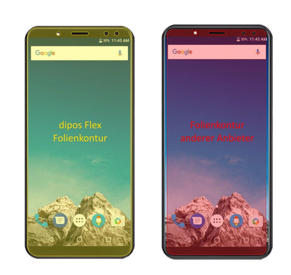 Klare Displayschutzfolie von dipos passend für Vernee X, 100% Displayabdeckung und blasenfreie Montage