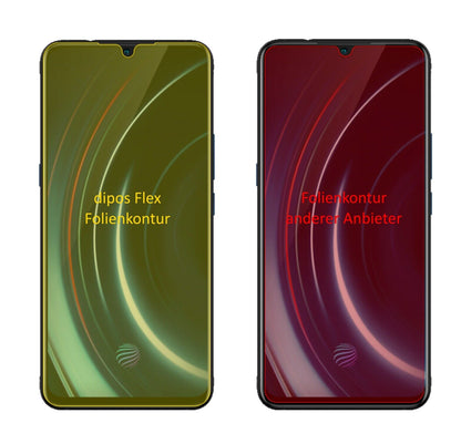 Klare Displayschutzfolie von dipos passend für Vivo IQOO, 100% Displayabdeckung und blasenfreie Montage