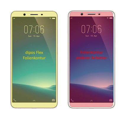 Klare Displayschutzfolie von dipos passend für Vivo Y73, 100% Displayabdeckung und blasenfreie Montage