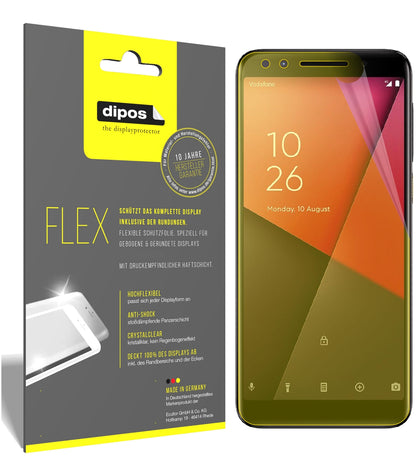 Klare Displayschutzfolie von dipos passend für Vodafone Smart N9, 100% Displayabdeckung und blasenfreie Montage