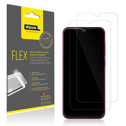 Klare Displayschutzfolie von dipos passend für Walton Primo H9, 100% Displayabdeckung und blasenfreie Montage