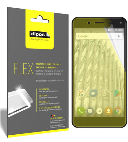 Klare Displayschutzfolie von dipos passend für Walton Primo HM4i, 100% Displayabdeckung und blasenfreie Montage