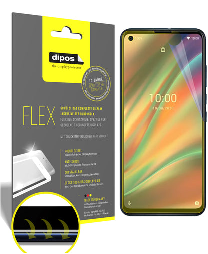 Klare Displayschutzfolie von dipos passend für Wiko View5 Plus, 100% Displayabdeckung und blasenfreie Montage