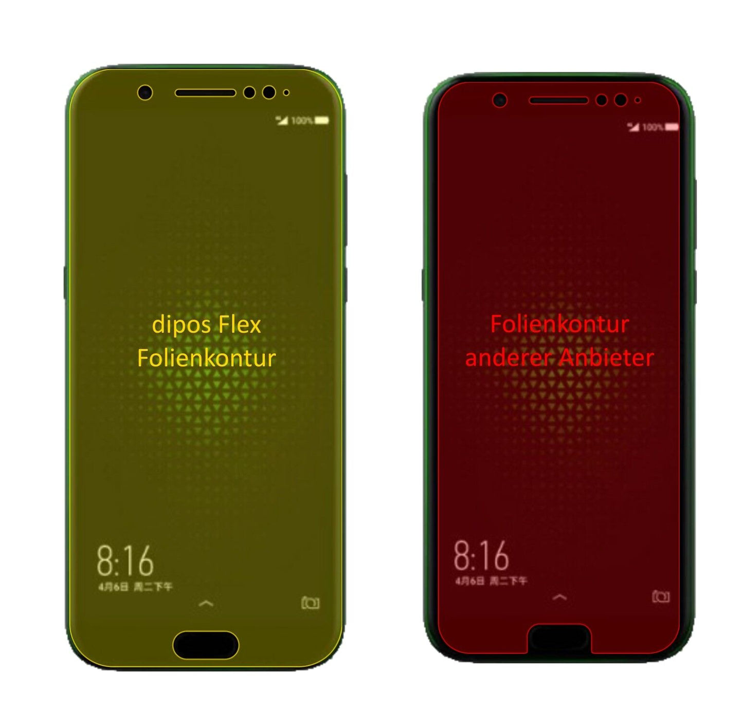 Klare Displayschutzfolie von dipos passend für Xiaomi Black Shark, 100% Displayabdeckung und blasenfreie Montage