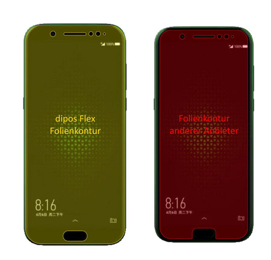 Klare Displayschutzfolie von dipos passend für Xiaomi Black Shark, 100% Displayabdeckung und blasenfreie Montage