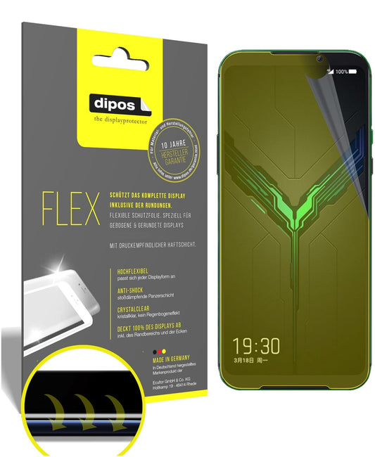 Klare Displayschutzfolie von dipos passend für Xiaomi Black Shark 3S, 100% Displayabdeckung und blasenfreie Montage