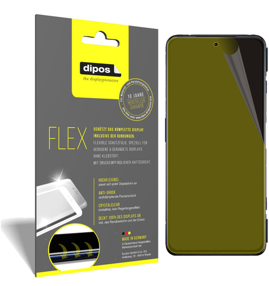 Klare Displayschutzfolie von dipos passend für Xiaomi Black Shark 4S, 100% Displayabdeckung und blasenfreie Montage