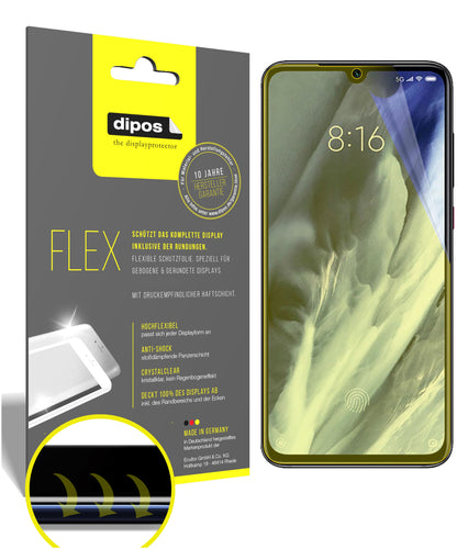 Klare Displayschutzfolie von dipos passend für Xiaomi Mi 9 Pro 5G, 100% Displayabdeckung und blasenfreie Montage