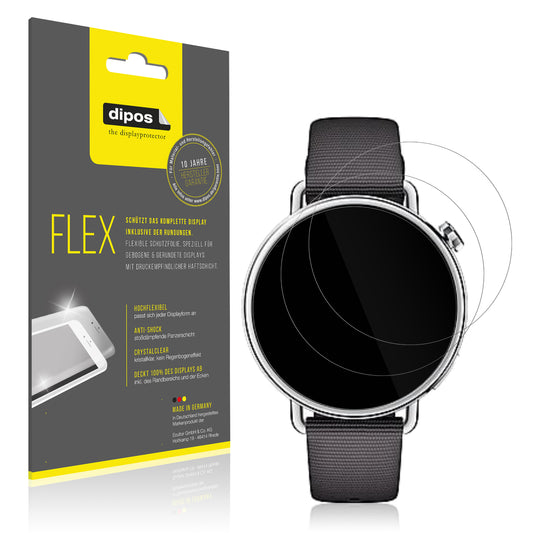 Klare Displayschutzfolie von dipos passend für Xiaomi Watch S4 41mm, 100% Displayabdeckung und blasenfreie Montage