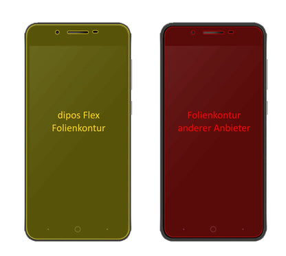 Klare Displayschutzfolie von dipos passend für ZTE Blade A610 Plus, 100% Displayabdeckung und blasenfreie Montage