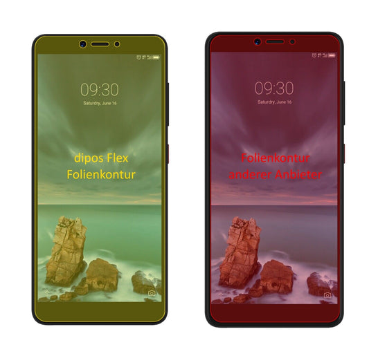 Klare Displayschutzfolie von dipos passend für ZTE Blade A7 Vita, 100% Displayabdeckung und blasenfreie Montage