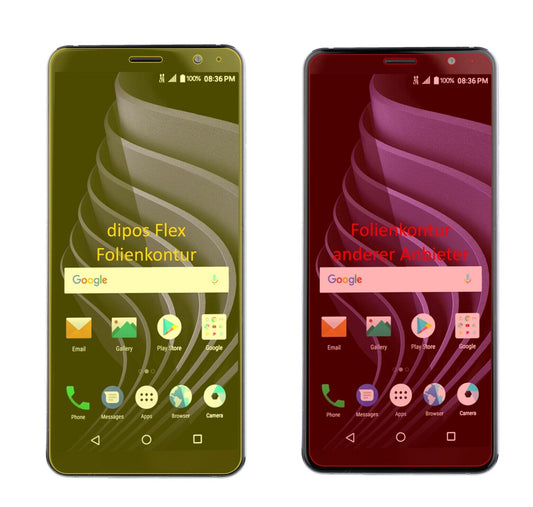 Klare Displayschutzfolie von dipos passend für ZTE Blade Max View, 100% Displayabdeckung und blasenfreie Montage