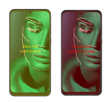 Klare Displayschutzfolie von dipos passend für ZTE Blade V10, 100% Displayabdeckung und blasenfreie Montage