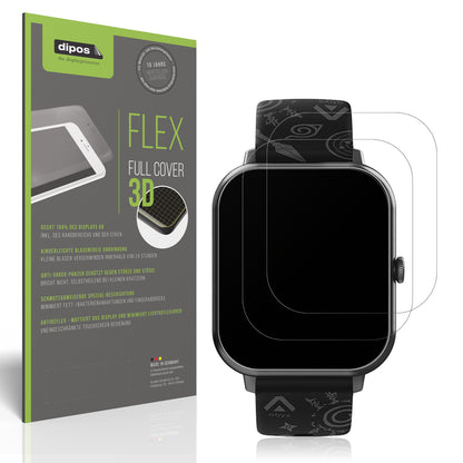 Matte Displayschutzfolie von dipos passend für Abyx FIT Touch 3 1.83 Zoll, 100% Displayabdeckung und blasenfreie Montage
