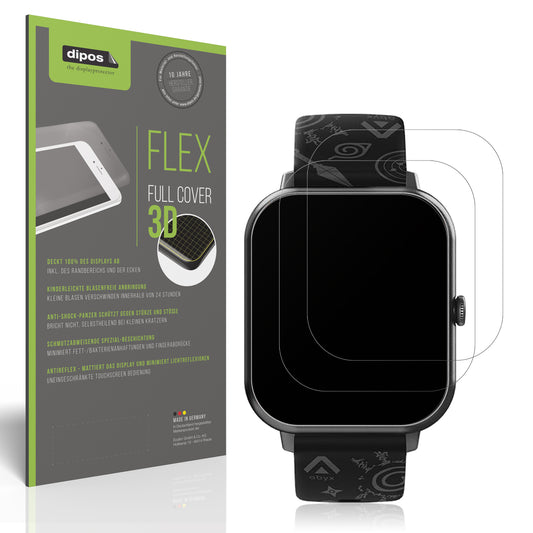 Matte Displayschutzfolie von dipos passend für Abyx FIT Touch 3 1.83 Zoll, 100% Displayabdeckung und blasenfreie Montage