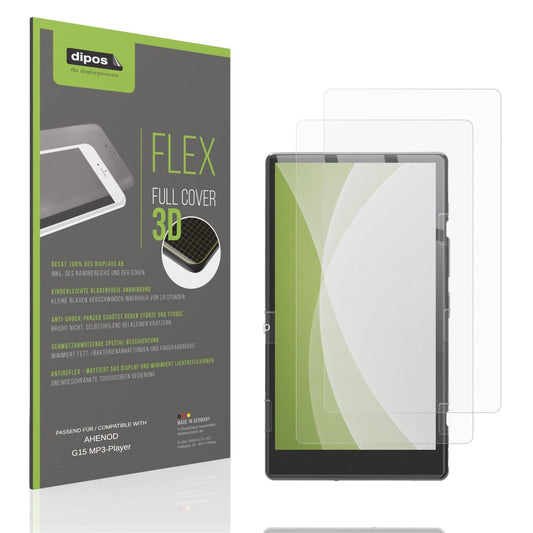 Matte Displayschutzfolie von dipos passend für AHENOD G15 MP3-Player, 100% Displayabdeckung und blasenfreie Montage
