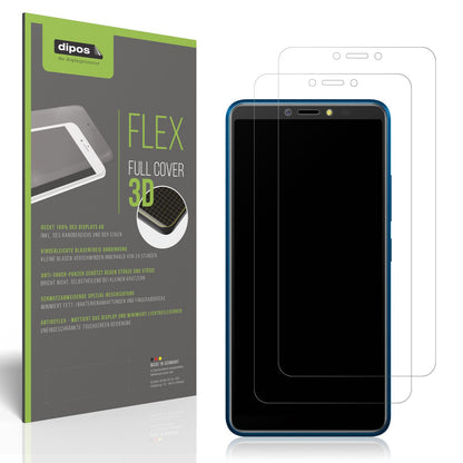 Matte Displayschutzfolie von dipos passend für BQ 6030G Practic, 100% Displayabdeckung und blasenfreie Montage