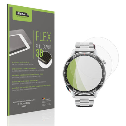 Matte Displayschutzfolie von dipos passend für CHOOSETIME EF25, 100% Displayabdeckung und blasenfreie Montage