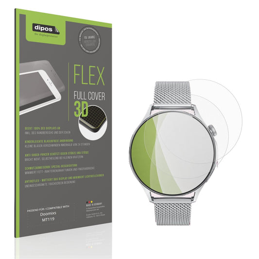 Matte Displayschutzfolie von dipos passend für Doomixs MT119, 100% Displayabdeckung und blasenfreie Montage
