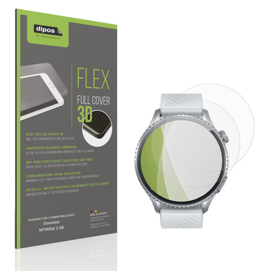 Matte Displayschutzfolie von dipos passend für Doomixs MT800sl 1.56, 100% Displayabdeckung und blasenfreie Montage