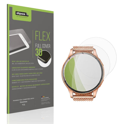 Matte Displayschutzfolie von dipos passend für Doomixs Y11, 100% Displayabdeckung und blasenfreie Montage