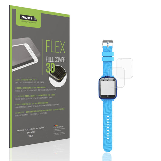 Matte Displayschutzfolie von dipos passend für Eoxxon T13, 100% Displayabdeckung und blasenfreie Montage