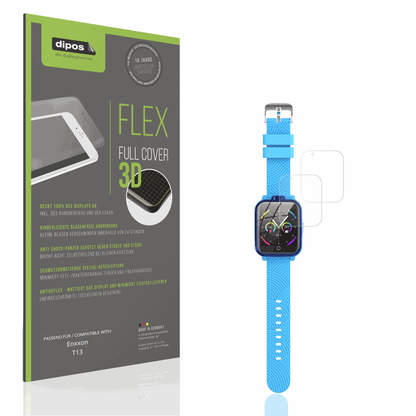 Matte Displayschutzfolie von dipos passend für Eoxxon T13, 100% Displayabdeckung und blasenfreie Montage