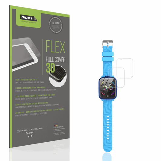 Matte Displayschutzfolie von dipos passend für Eoxxon T13, 100% Displayabdeckung und blasenfreie Montage