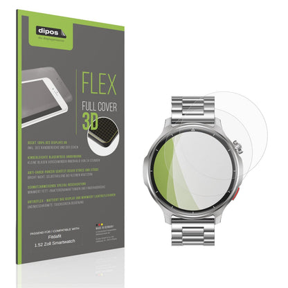 Matte Displayschutzfolie von dipos passend für Fitdafit 1.52 Zoll Smartwatch, 100% Displayabdeckung und blasenfreie Montage