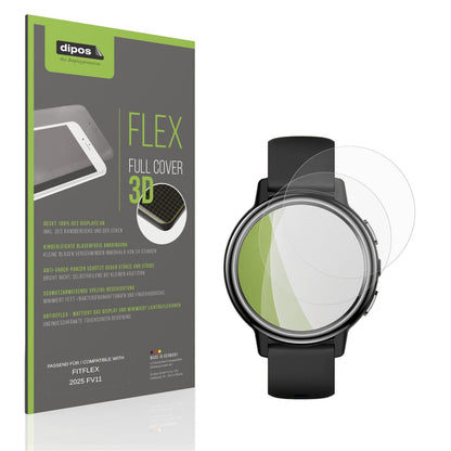 Matte Displayschutzfolie von dipos passend für FITFLEX 2025 FV11, 100% Displayabdeckung und blasenfreie Montage