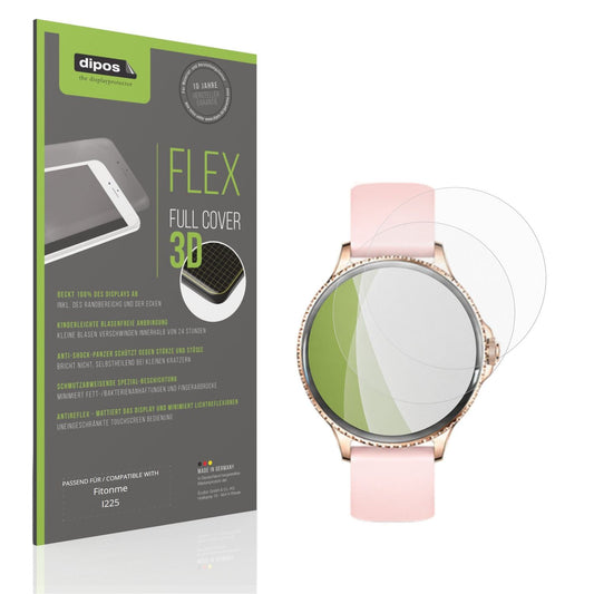 Matte Displayschutzfolie von dipos passend für Fitonme I225, 100% Displayabdeckung und blasenfreie Montage