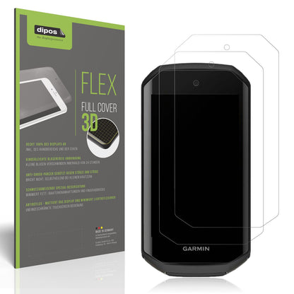 Matte Displayschutzfolie von dipos passend für Garmin Edge 1050, 100% Displayabdeckung und blasenfreie Montage