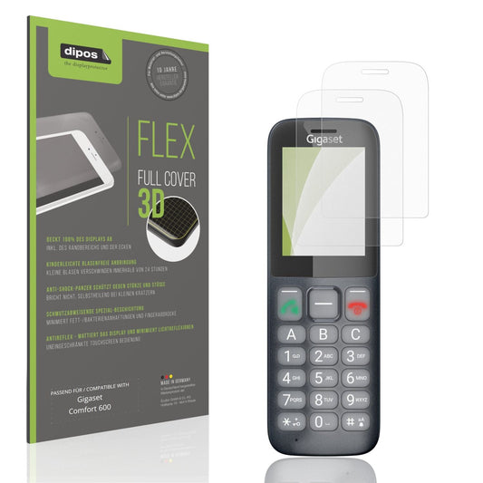 Matte Displayschutzfolie von dipos passend für Gigaset Comfort 600, 100% Displayabdeckung und blasenfreie Montage