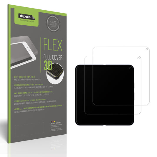 Matte Displayschutzfolie von dipos passend für Google Pixel 10 Pro Fold Innenseite, 100% Displayabdeckung und blasenfreie Montage