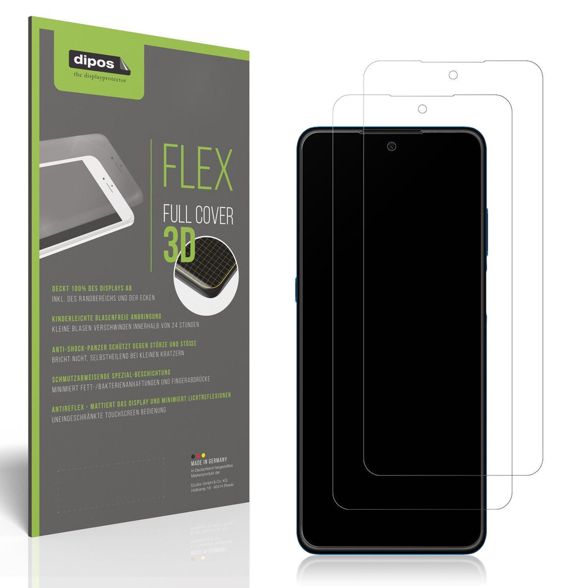 Matte Displayschutzfolie von dipos passend für Hisense Infinity H60 Lite, 100% Displayabdeckung und blasenfreie Montage