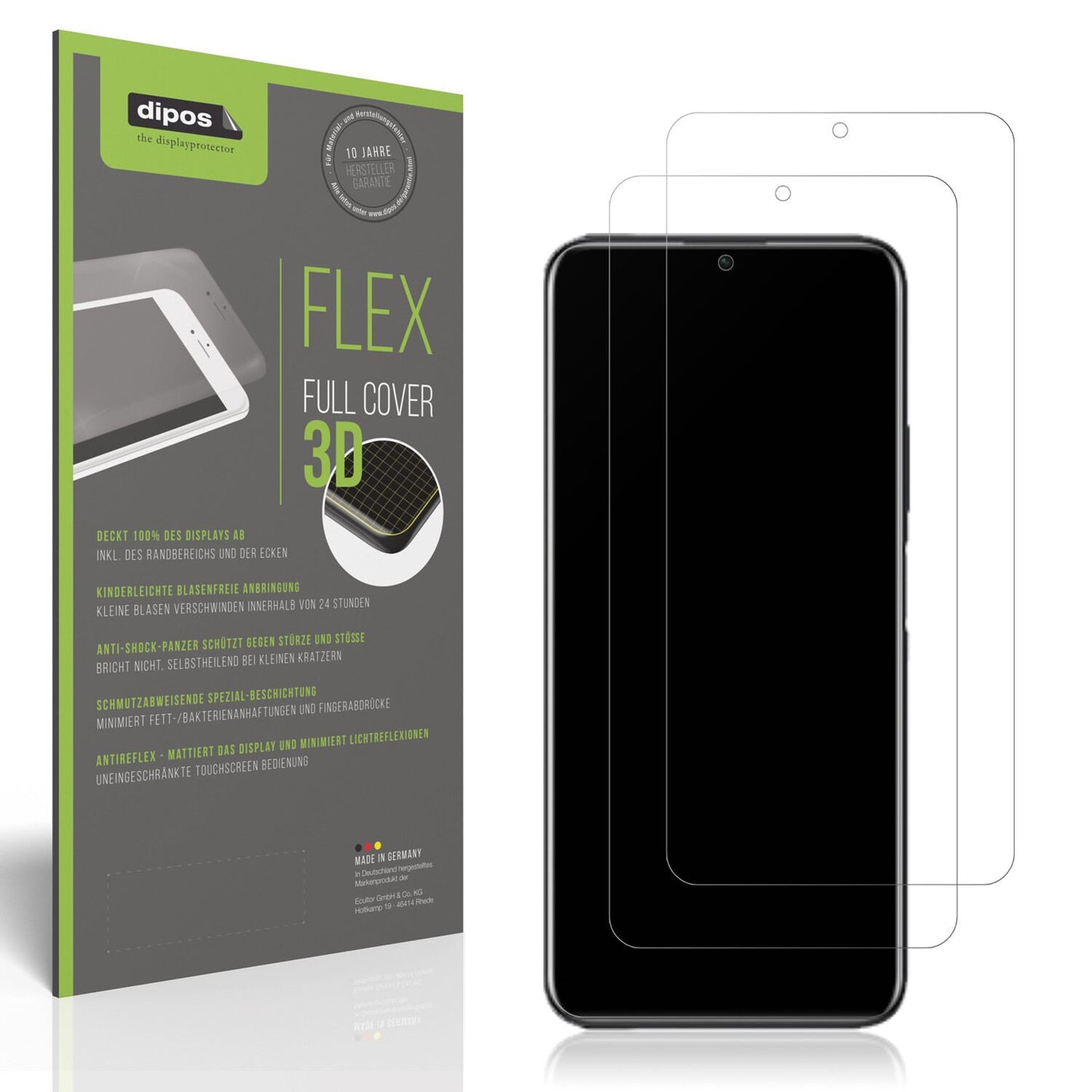 Matte Displayschutzfolie von dipos passend für Honor Play 5T Pro, 100% Displayabdeckung und blasenfreie Montage
