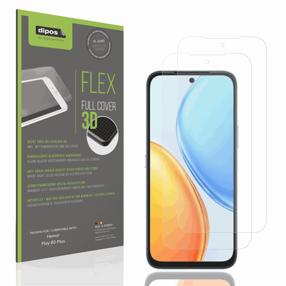 Matte Displayschutzfolie von dipos passend für Honor Play 80 Plus, 100% Displayabdeckung und blasenfreie Montage