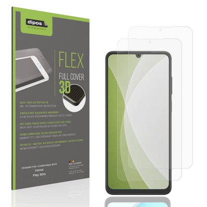 Matte Displayschutzfolie von dipos passend für Honor Play 80m, 100% Displayabdeckung und blasenfreie Montage
