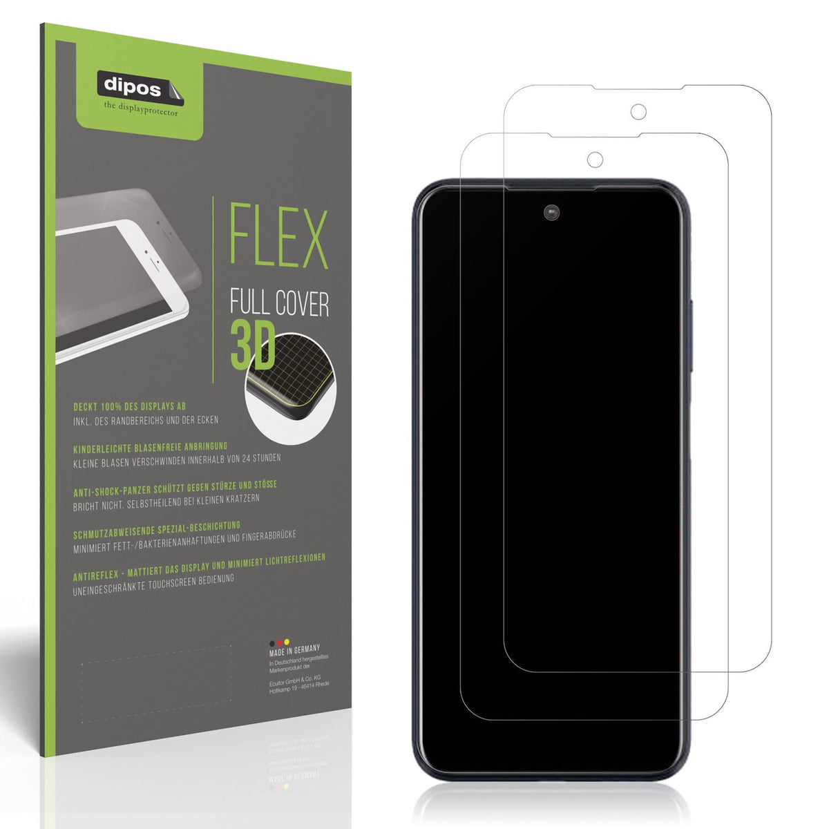 Matte Displayschutzfolie von dipos passend für HTC Desire 21 Pro, 100% Displayabdeckung und blasenfreie Montage