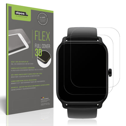Matte Displayschutzfolie von dipos passend für IFMDA 1.8 Zoll Smartwatch, 100% Displayabdeckung und blasenfreie Montage