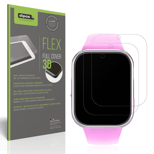 Matte Displayschutzfolie von dipos passend für Igreeman Kinder Smartwatch, 100% Displayabdeckung und blasenfreie Montage