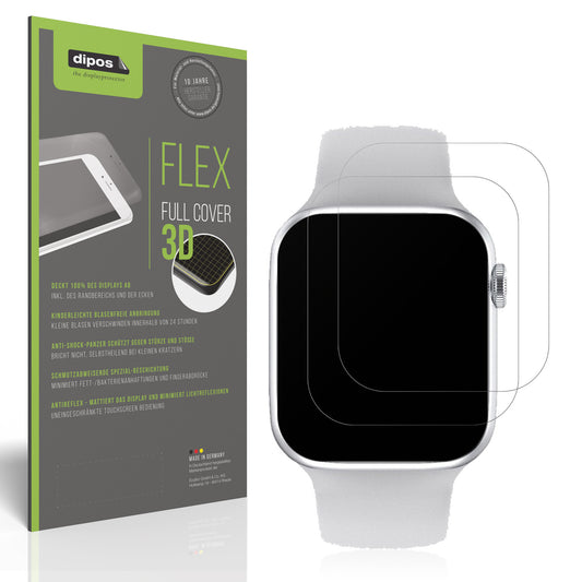 Matte Displayschutzfolie von dipos passend für Iwo Watch 7 Pro, 100% Displayabdeckung und blasenfreie Montage