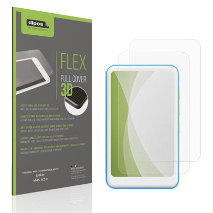 Matte Displayschutzfolie von dipos passend für joliker M4S V2.0, 100% Displayabdeckung und blasenfreie Montage