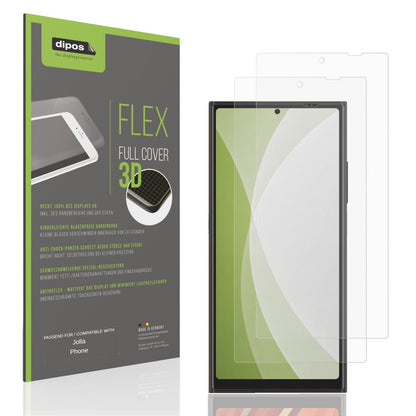 Matte Displayschutzfolie von dipos passend für Jolla Phone, 100% Displayabdeckung und blasenfreie Montage