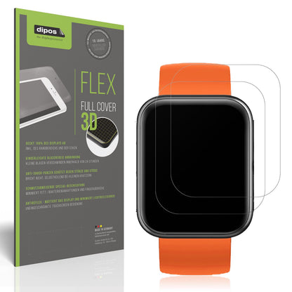 Matte Displayschutzfolie von dipos passend für Maimo Watch, 100% Displayabdeckung und blasenfreie Montage